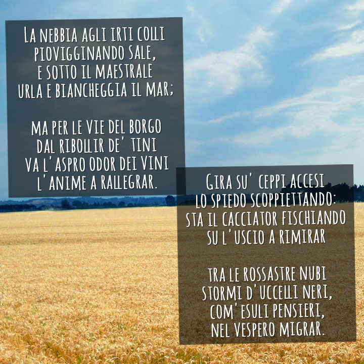 San Martino, testo della poesia