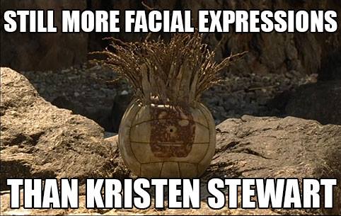 Still more facial expressions than Kristen Stewart